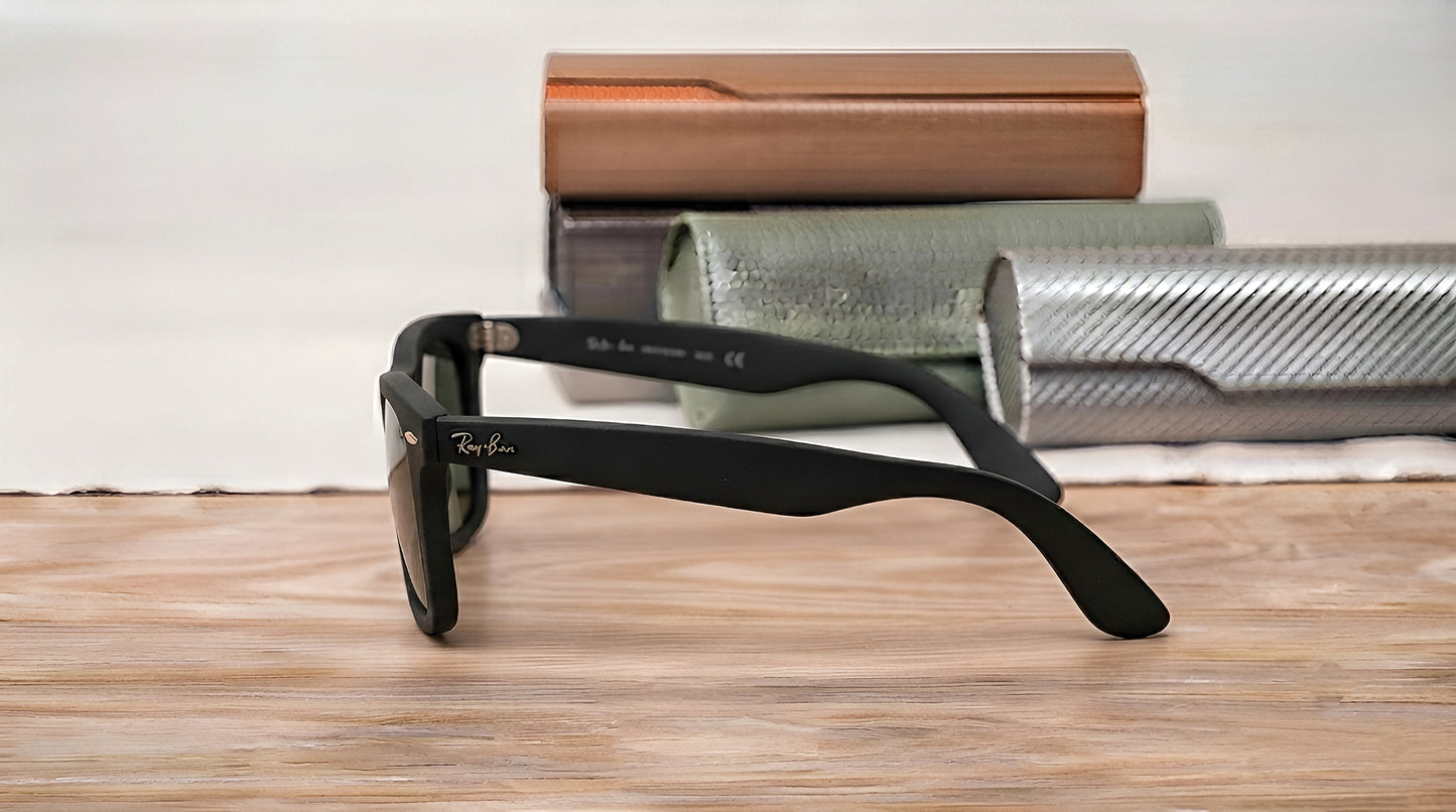 Wayfarer Style Sunglasses ( Matte Black )